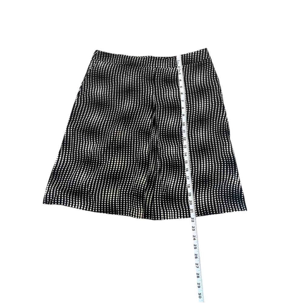 JACOB Black & Tan Polka Dot A Line Mid Length Skirt 9/10 - Picture 6 of 9